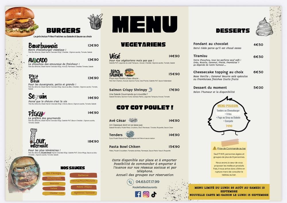 POULETTE - Menu Image 1